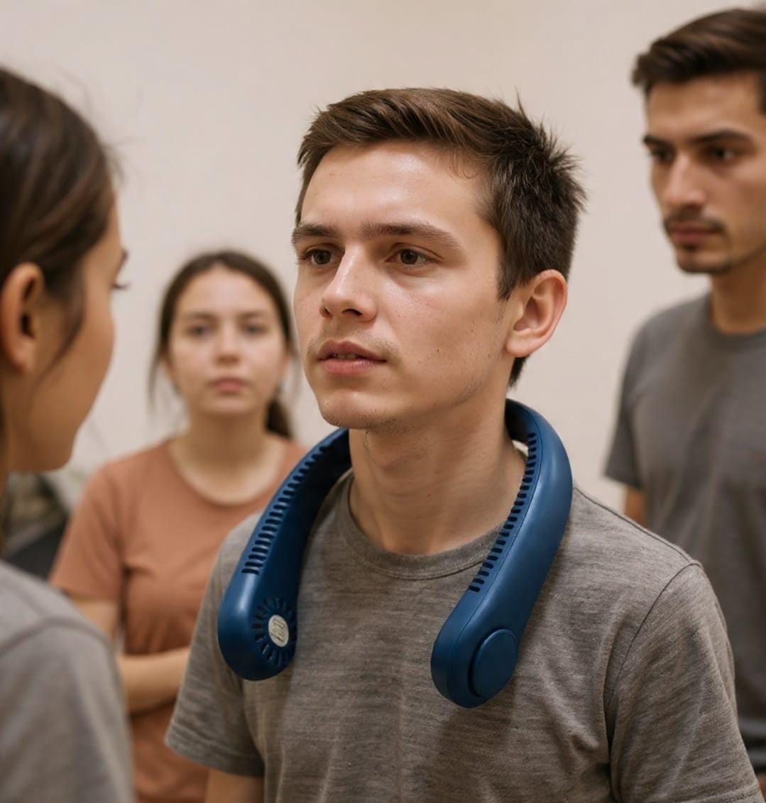 🥵Ventilador de Cuello Recargable USB 🌞🔥➡️❄️